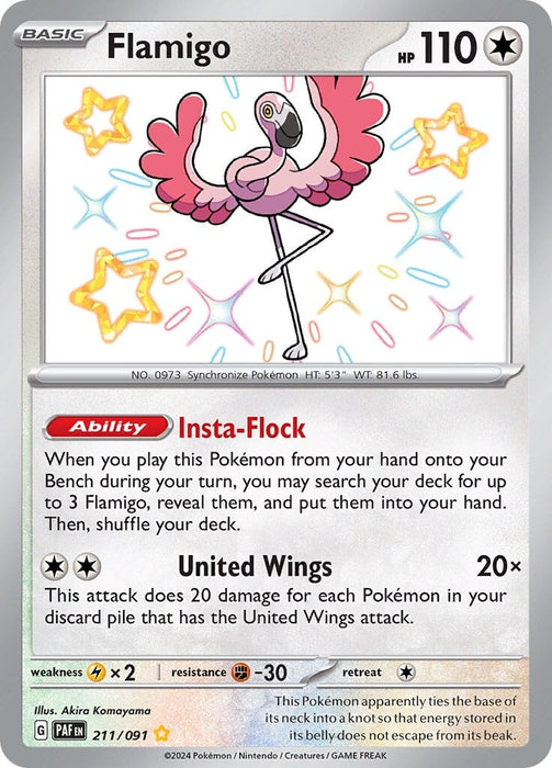 Flamigo (211/091) [Scarlet & Violet: Paldean Fates] 