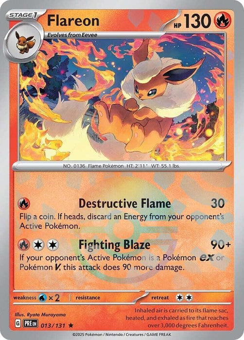 Flareon (013/131) (Poke Ball Pattern) [Scarlet & Violet: Prismatic Evolutions] 