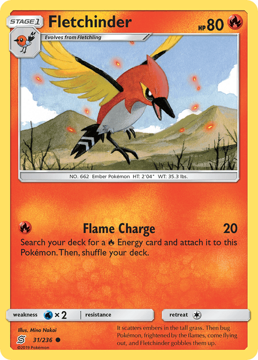 Fletchinder (31/236) [Sun & Moon: Unified Minds] 