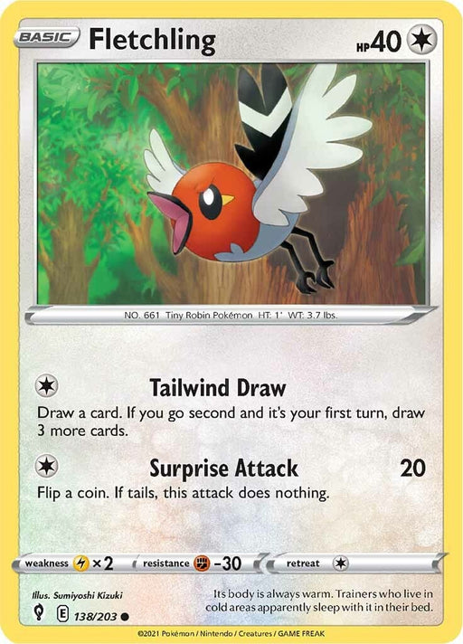 Fletchling (138/203) [Sword & Shield: Evolving Skies] 