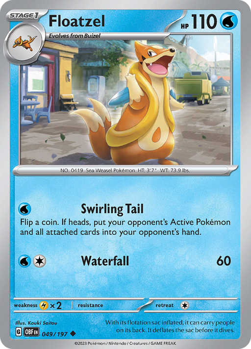 Floatzel (049/197) [Scarlet & Violet: Obsidian Flames] 