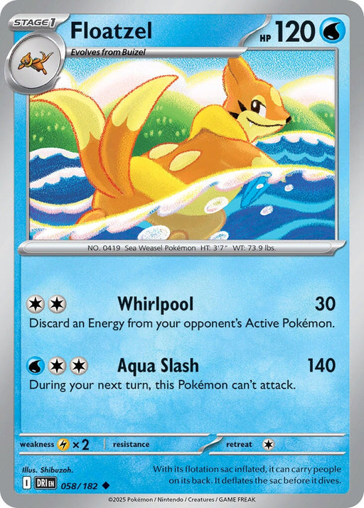 Floatzel (058/182) [Scarlet & Violet: Destined Rivals] 