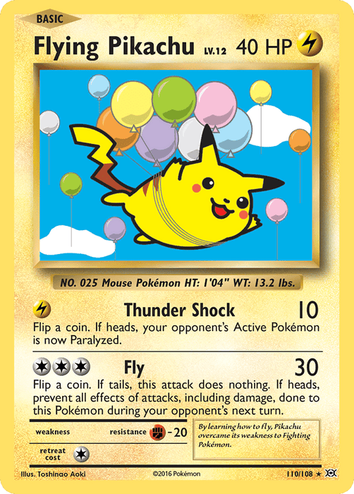 Flying Pikachu (110/108) [XY: Evolutions] 