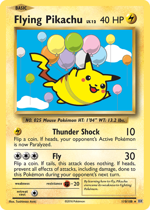 Flying Pikachu (110/108) [XY: Evolutions] 