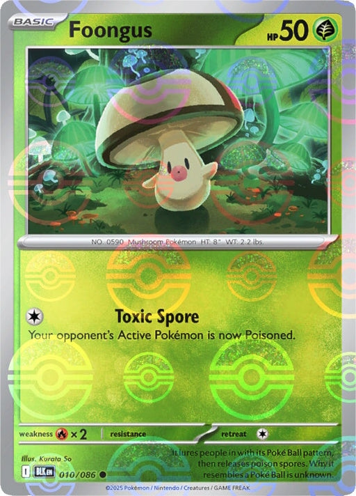 Foongus (010/086) (Poke Ball Pattern) [Scarlet & Violet: Black Bolt] 