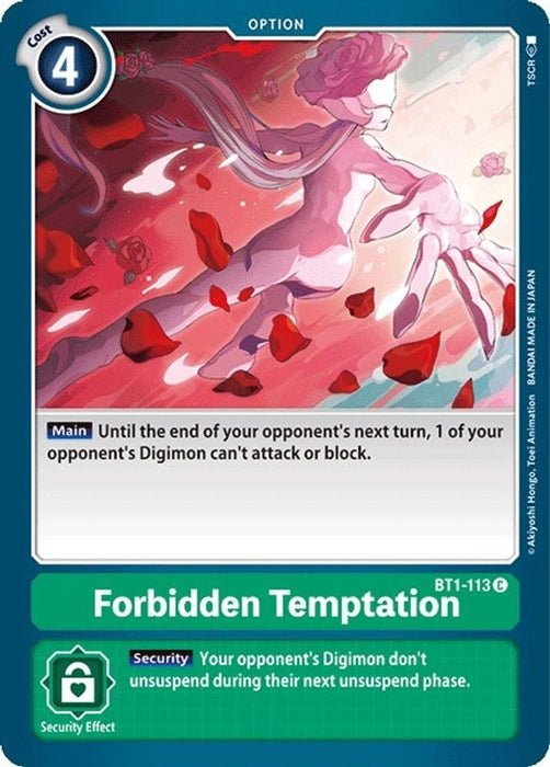 Forbidden Temptation (#BT1-113 C) (Release Special Booster 1.0) Near Mint 