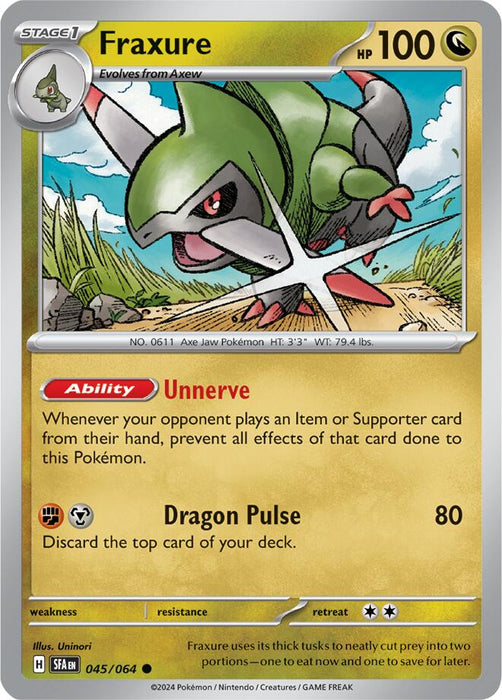 Fraxure (045/064) [Scarlet & Violet: Shrouded Fable] 
