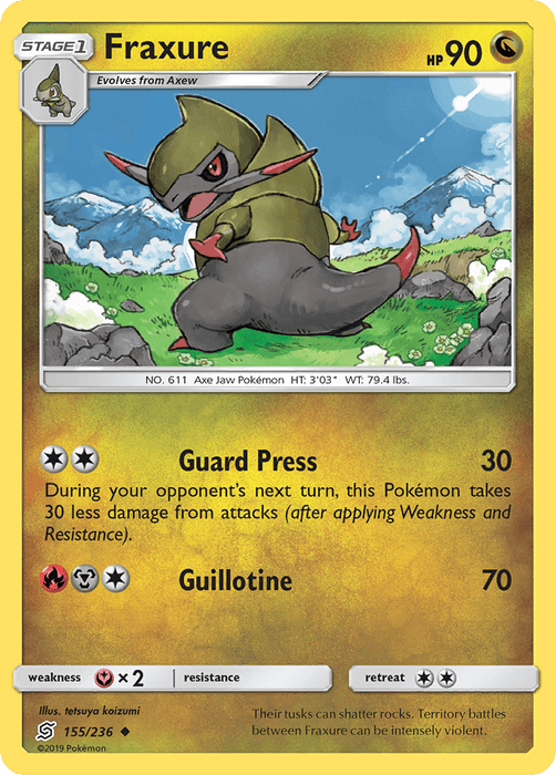 Fraxure (155/236) [Sun & Moon: Unified Minds] 