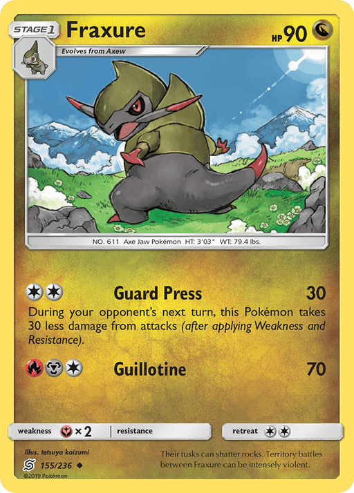 Fraxure (155/236) [Sun & Moon: Unified Minds] 