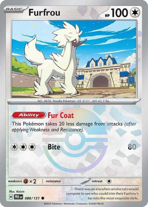 Furfrou (088/131) (Poke Ball Pattern) [Scarlet & Violet: Prismatic Evolutions] 