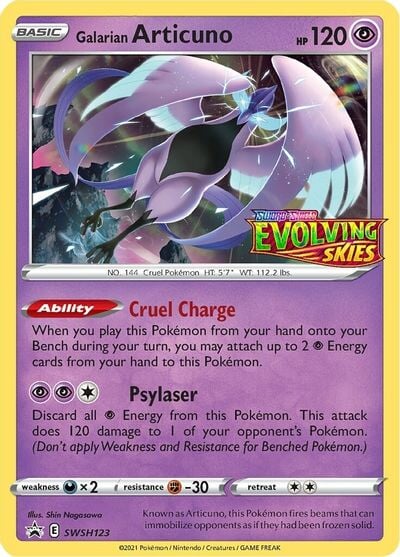 Galarian Articuno (SWSH123) (Prerelease Promo) [Sword & Shield: Black Star Promos] 
