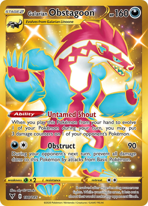 Galarian Obstagoon (Secret) [SWSH04: Vivid Voltage] 