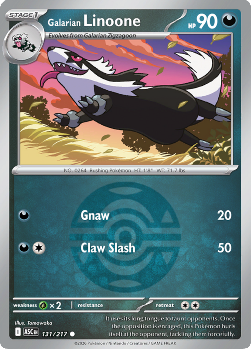 Galarian Linoone (Dusk Ball) (131/217) [Mega Evolution: Ascended Heroes]