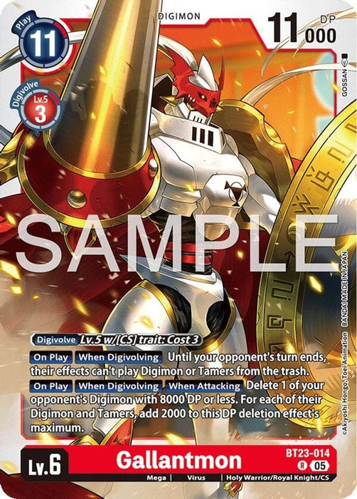 Gallantmon (#BT23-014 R) (Hackers' Slumber) Near Mint Foil 