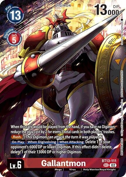 Gallantmon (Limited Card Pack) (BT13-111 SEC) 