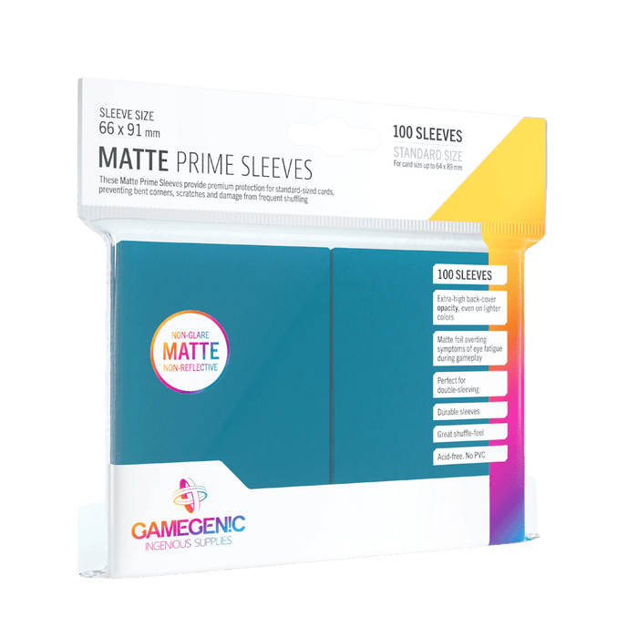 Gamegenic Matte Prime Sleeves - Standard Size (100) Blue 