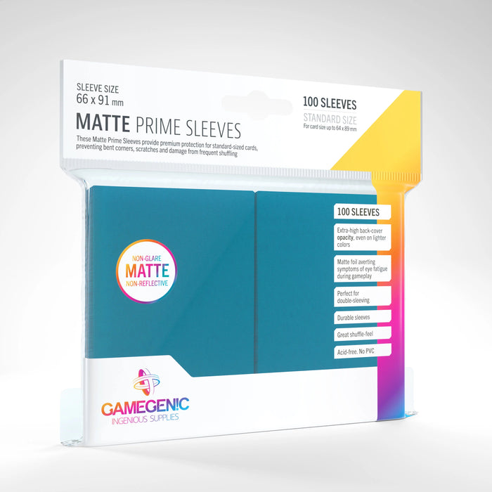 Gamegenic Matte Prime Sleeves - Standard Size (100) Blue 