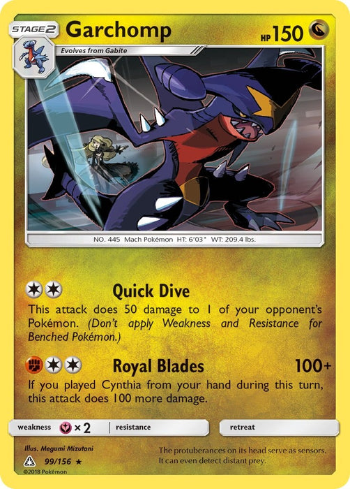 Garchomp - 99/156 (Cracked Ice Holo) [Deck Exclusives] 