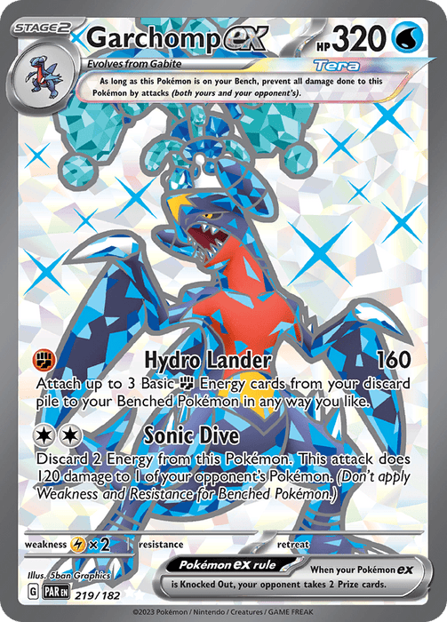 Garchomp ex (219/182) [Scarlet & Violet: Paradox Rift] 