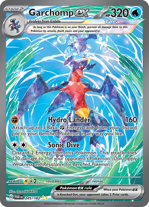 Garchomp ex (245/182) [Scarlet & Violet: Paradox Rift] 