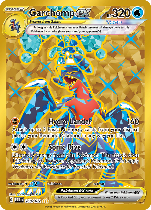 Garchomp ex (260/182) [Scarlet & Violet: Paradox Rift] 