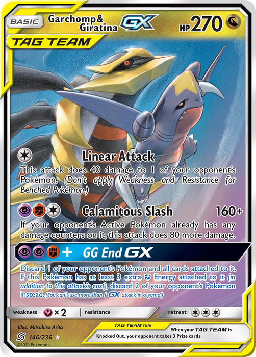 Garchomp & Giratina GX (146/236) [Sun & Moon: Unified Minds] 