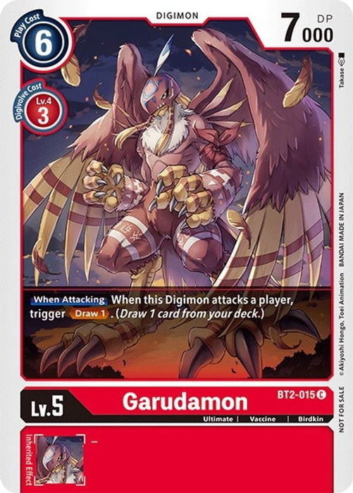 Garudamon - BT2-015 (Official Tournament Pack Vol.3) (#BT2-015 C) (Release Special Booster 1.0) Near Mint 