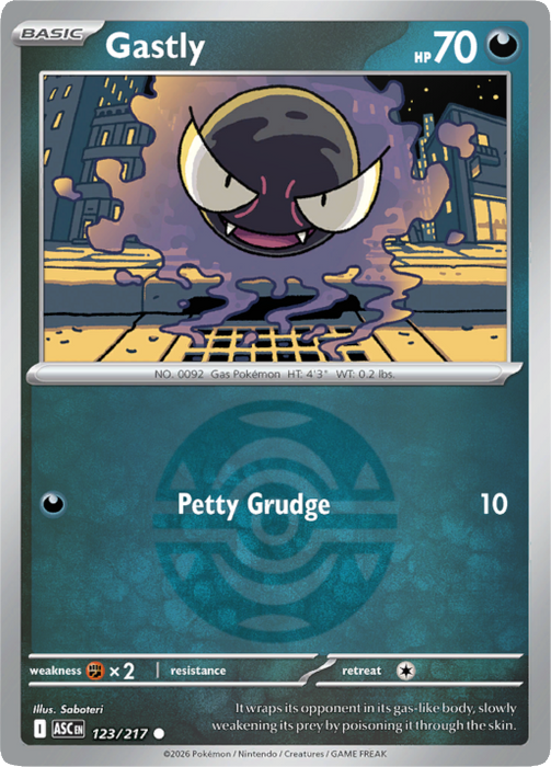 Gastly (Dusk Ball) (123/217) [Mega Evolution: Ascended Heroes]