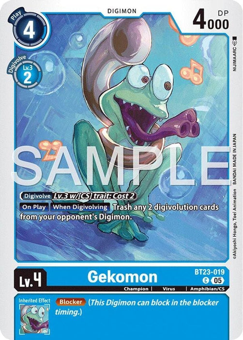 Gekomon (#BT23-019 C) (Hackers' Slumber) Near Mint 