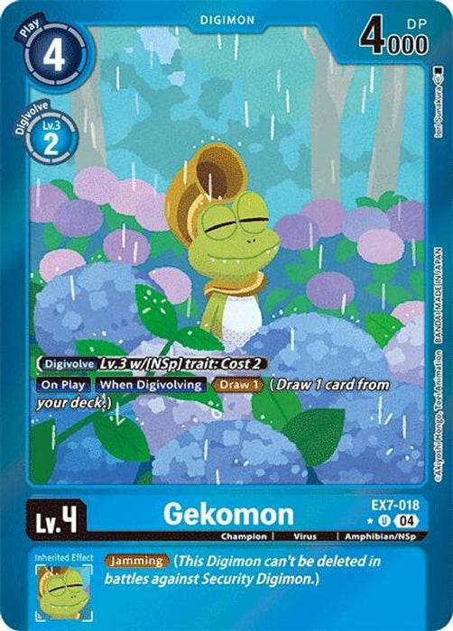 Gekomon (Foil) (#EX7-018 U) (Digimon LIBERATOR) Near Mint Foil 