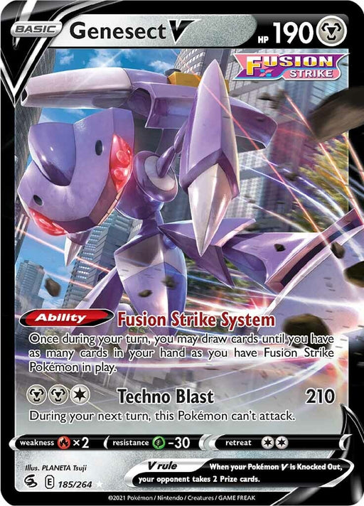 Genesect V (185/264) [Sword & Shield: Fusion Strike] 
