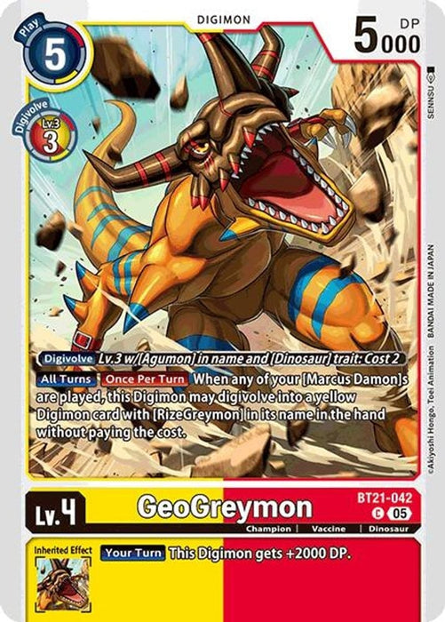 GeoGreymon (#BT21-042 C) (World Convergence) Near Mint 