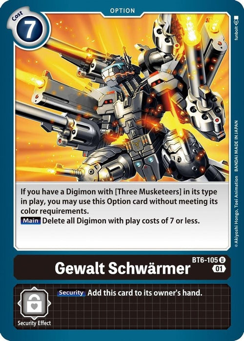 Gewalt Schwarmer (#BT6-105 U) (Double Diamond) Near Mint 