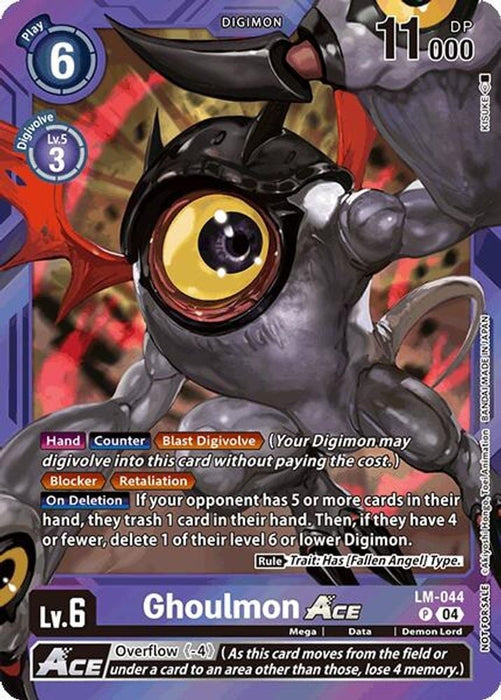 Ghoulmon ACE (Limited Card Pack) (#LM-044 P) (World Convergence) Near Mint Foil 