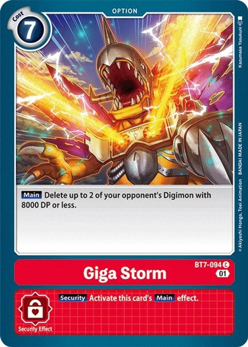 Giga Storm (#BT7-094 C) (Next Adventure) Near Mint 