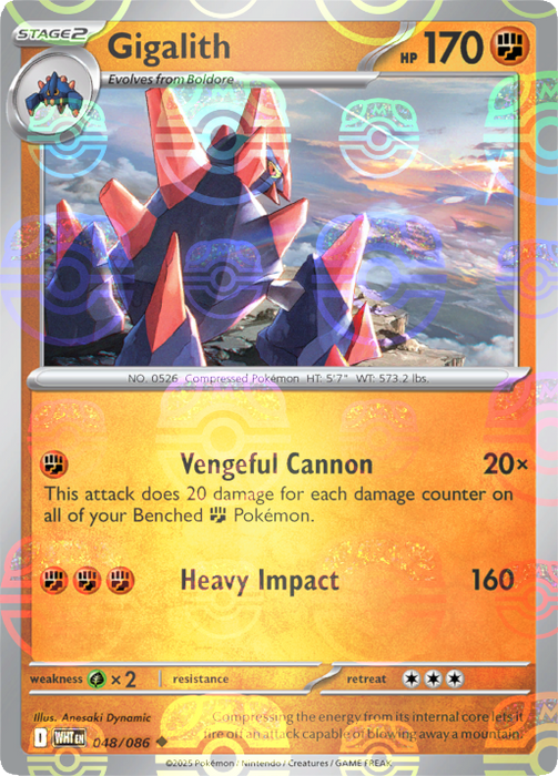 Gigalith (048/086) (Master Ball Pattern) [Scarlet & Violet: White Flare] 