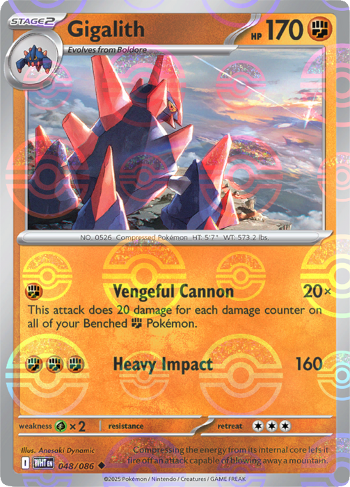 Gigalith (048/086) (Poke Ball Pattern) [Scarlet & Violet: White Flare] 