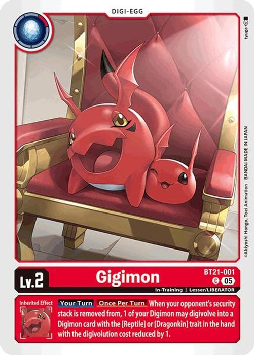 Gigimon (#BT21-001 C) (World Convergence) Near Mint 