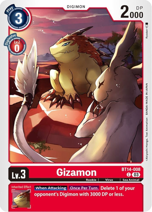 Gizamon (#BT14-008 C) (Blast Ace) Near Mint 