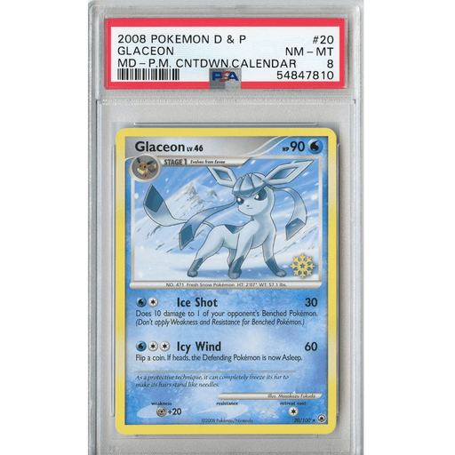 Glaceon (20/100) - Promo - Countdown Calendar [PSA 8] 