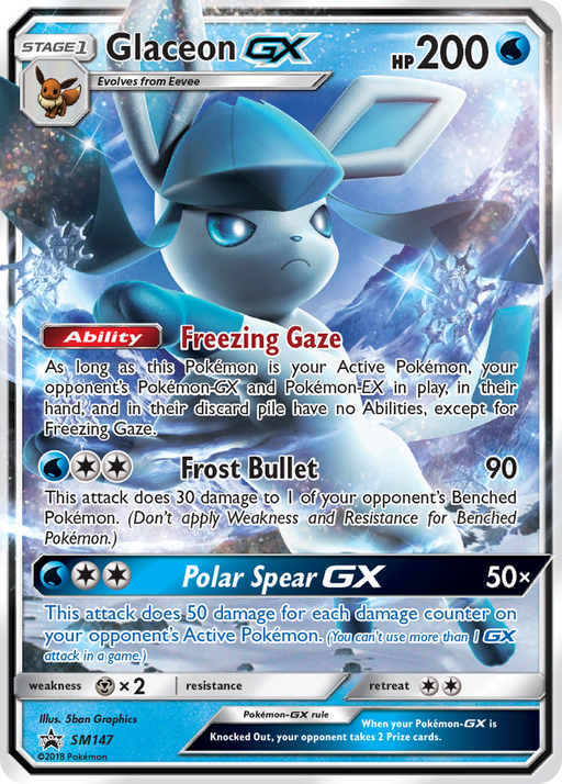 Glaceon GX (SM147) [Sun & Moon: Black Star Promos] 