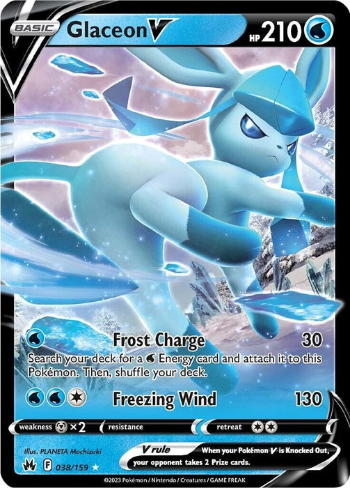 Glaceon V (038/159) [Crown Zenith] 