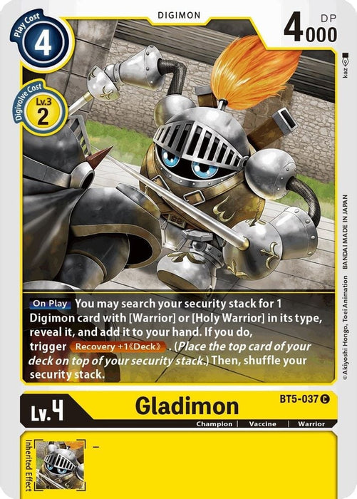 Gladimon (#BT5-037 C) (Battle of Omni) Near Mint 