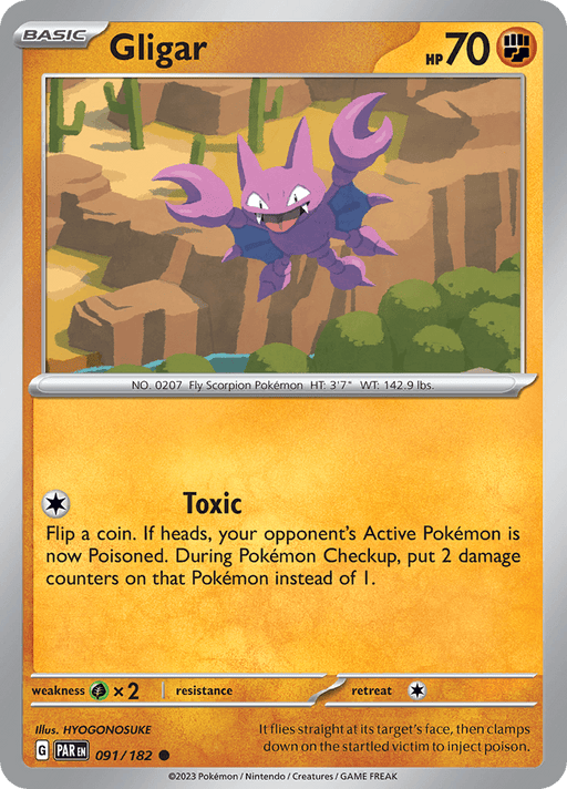 Gligar (091/182) [Scarlet & Violet: Paradox Rift] 