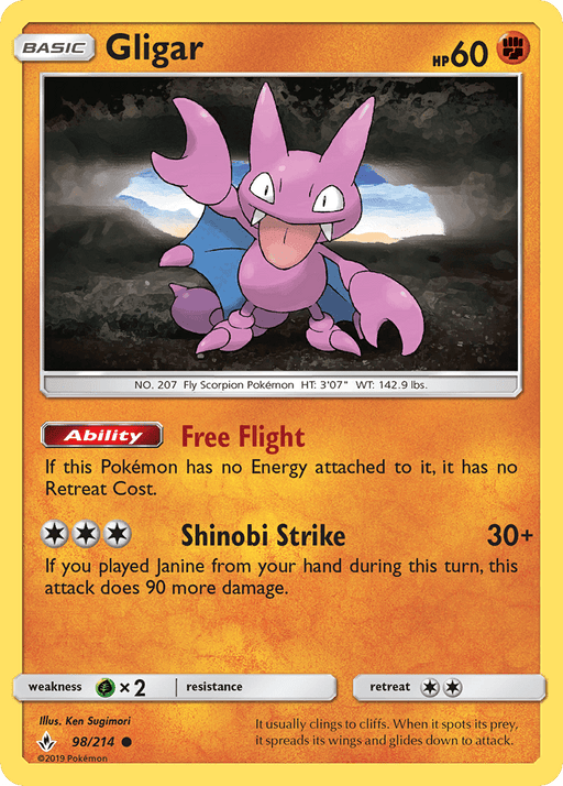 Gligar (98/214) [Sun & Moon: Unbroken Bonds] 