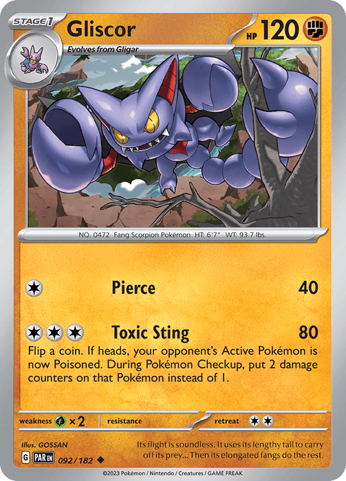 Gliscor (092/182) [Scarlet & Violet: Paradox Rift] 