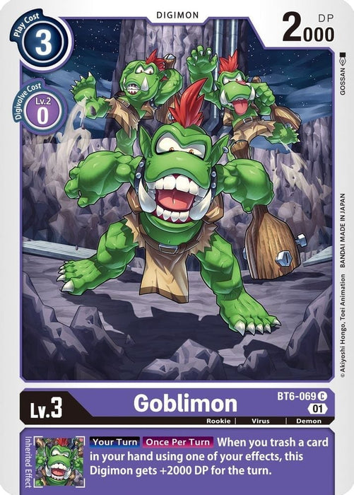 Goblimon (#BT6-069 C) (Double Diamond) Near Mint 