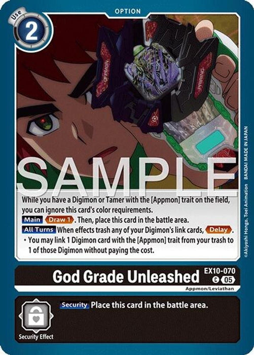 God Grade Unleashed (#EX10-070 C) (Sinister Order) Near Mint 