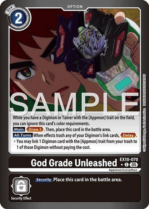 God Grade Unleashed (Limited Foil) (#EX10-070 C) (Sinister Order) Near Mint Foil 