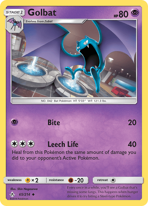 Golbat (65/214) [Sun & Moon: Unbroken Bonds] 